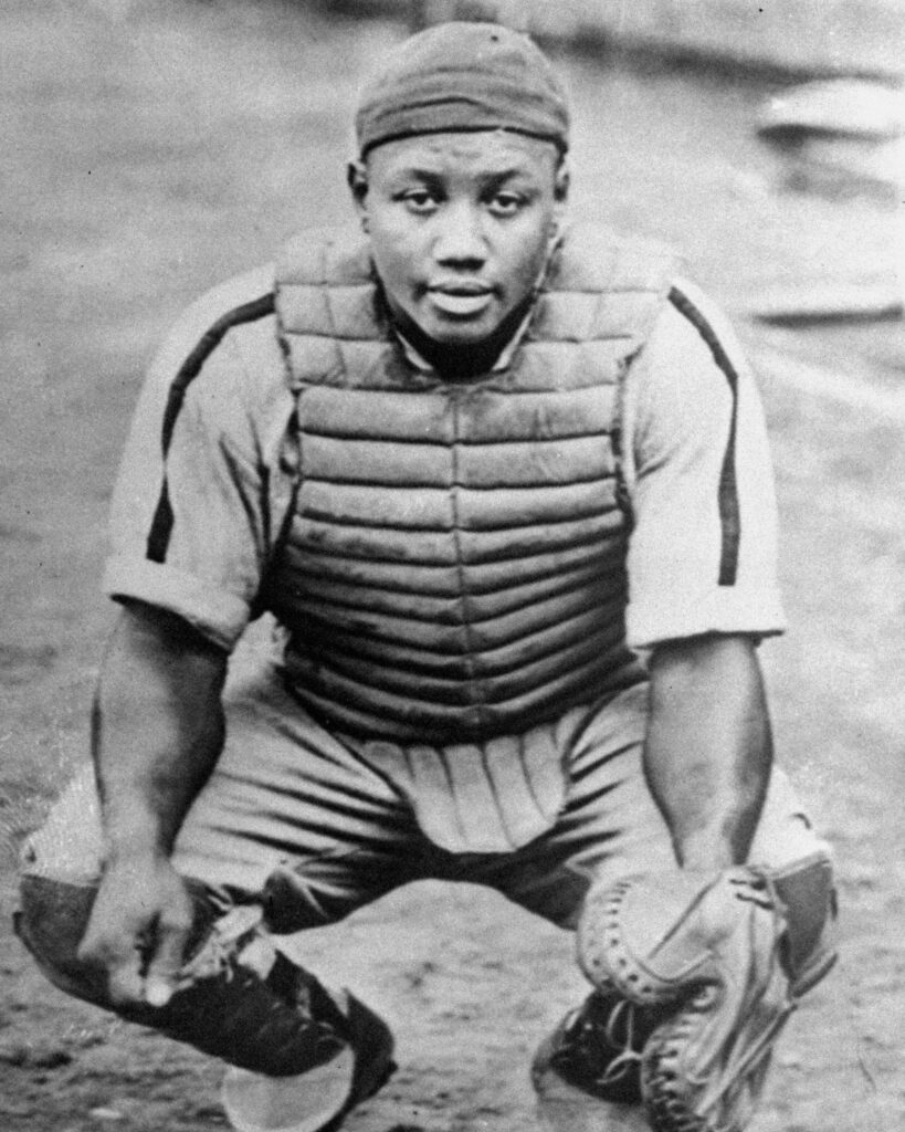 Josh Gibson Catcher Pose
