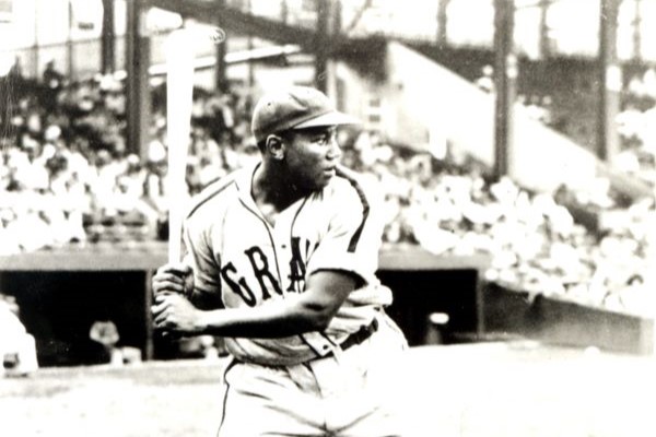 Photograph of Josh Gibson batting, courtesy of the Josh Gibson Foundation