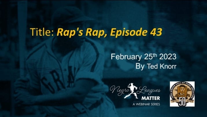 Title slide from Josh Gibson Foundation February 2023 webinar