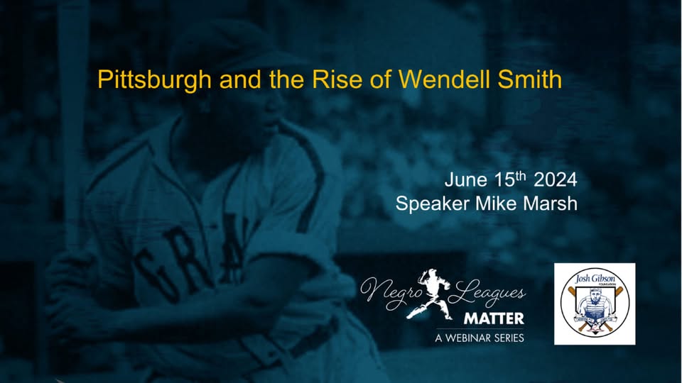 Title slide from Josh Gibson Foundation June 2024 webinar