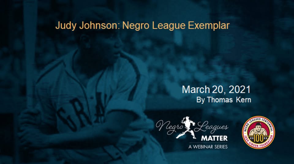 Title slide from March 2021 Josh Gibson Foundation webinar