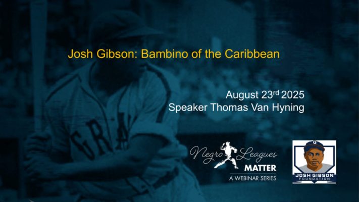 Title slide from Josh Gibson Foundation August 2025 webinar